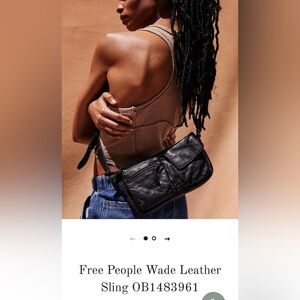 Free People Wade Leather Bag